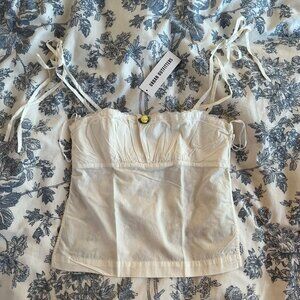 UO Babydoll open back top size S